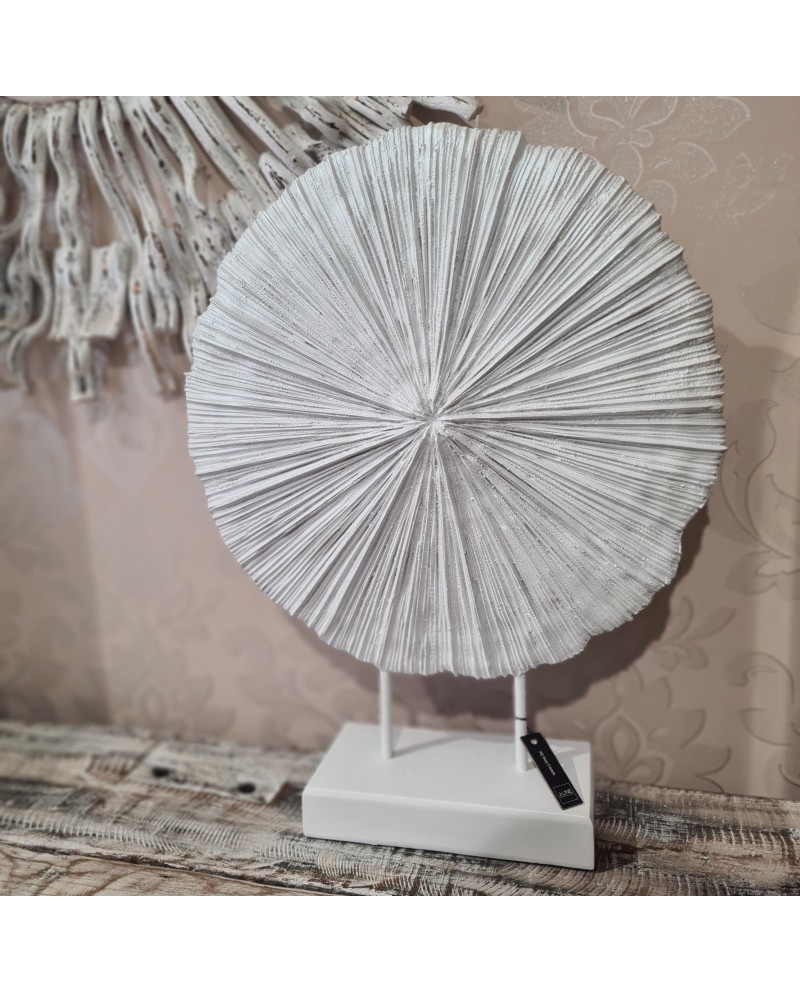 Deco Coral On Stand Polyresin Off White Jolipa