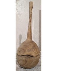Pot With Long Lid Irregular Wood Natural Jolipa
