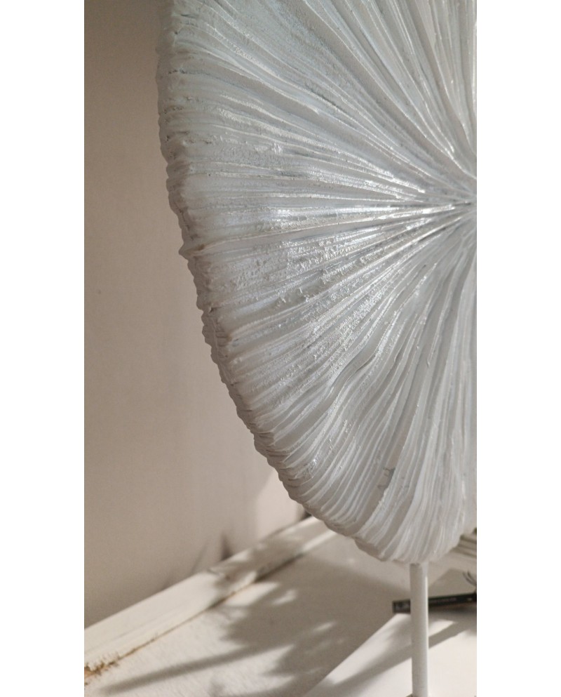 Deco Coral On Stand Polyresin Off White Jolipa