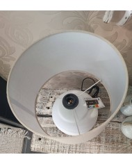 Lamp Meli & Shand Ceramic Linen White Jolipa