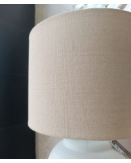 Lamp Meli & Shand Ceramic Linen White Jolipa