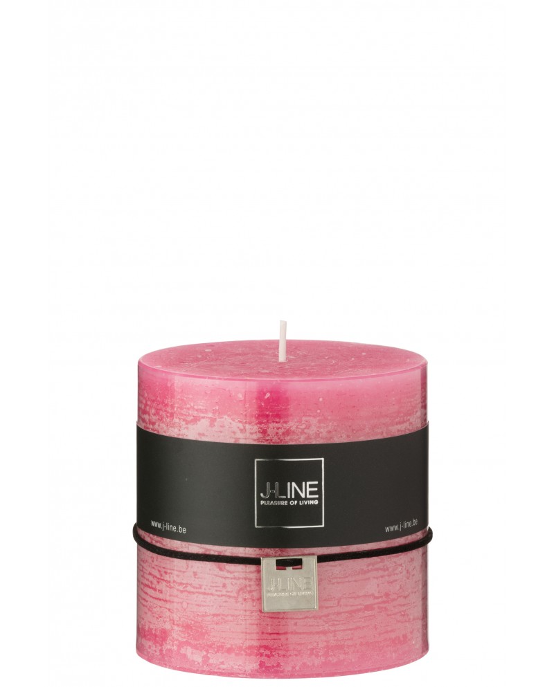 Cylinder Candle Pink 64h Jolipa