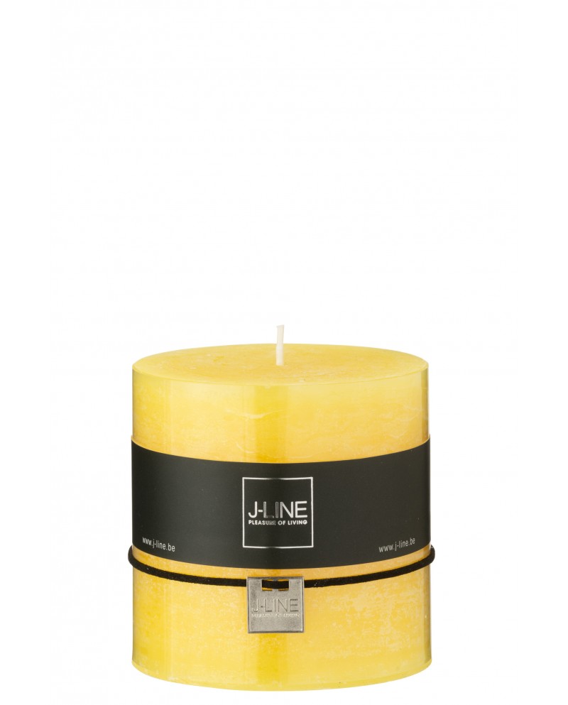 Cylinder Candle Yellow 64h Jolipa