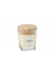 Scented Candle Square Window Wanderland Wax Transparent-29 Hours Jolipa