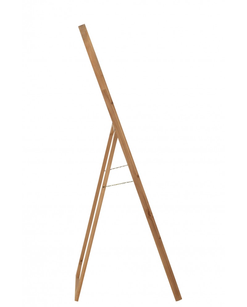 Mirror With Feet Mirror/Fir Wood Natural Jolipa