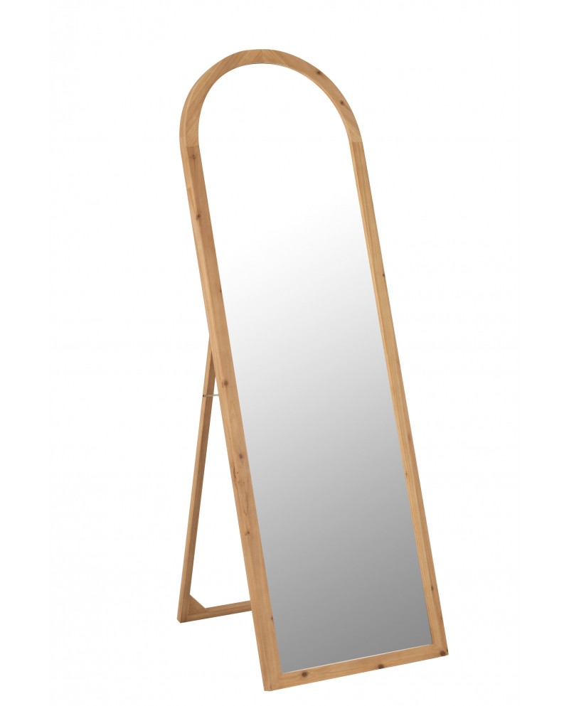 Mirror With Feet Mirror/Fir Wood Natural Jolipa