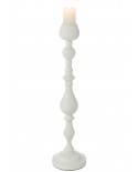 Candle Holder Monarchy Metal White Large Jolipa
