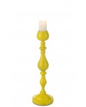 Candle Holder Monarchy Metal Yellow Small Jolipa