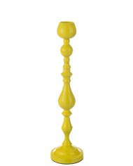 Candle Holder Monarchy Metal Yellow Large Jolipa