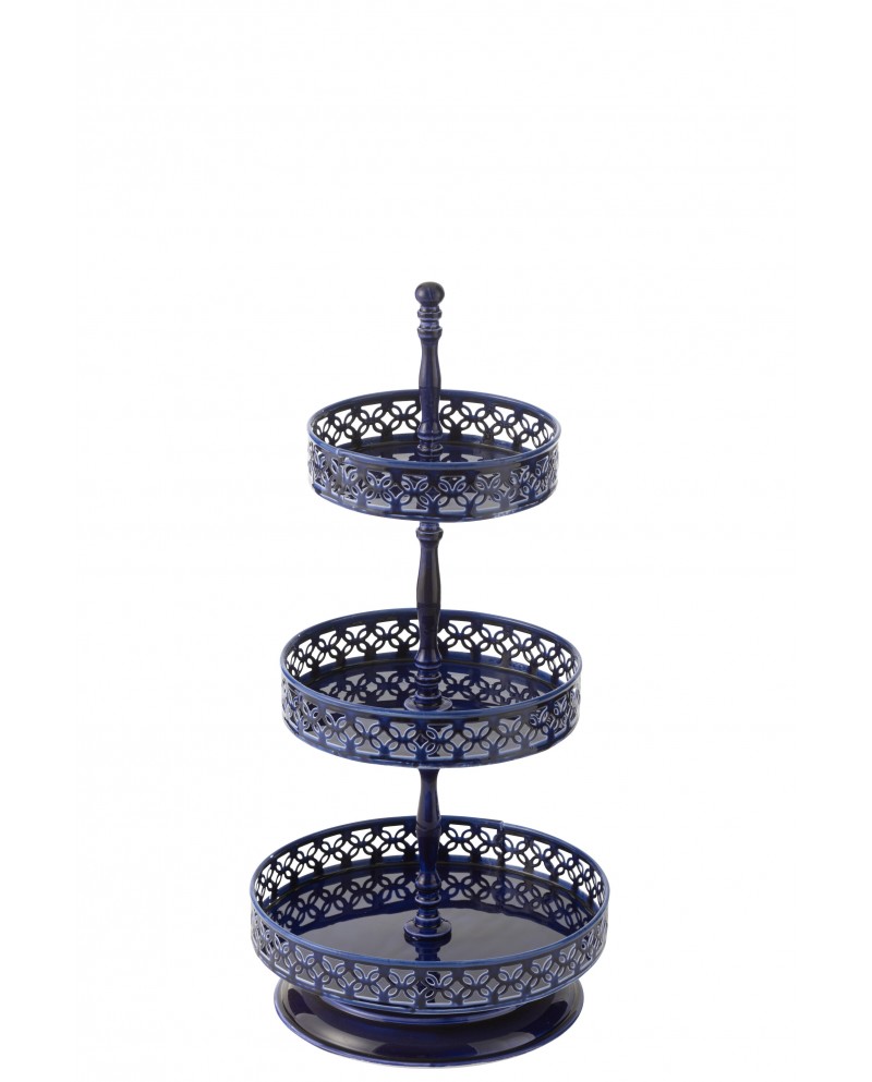 Cake Tray Nag Iron Blue Jolipa