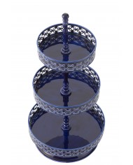 Cake Tray Nag Iron Blue Jolipa