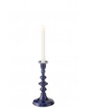 Candle Holder Nag Aluminium Blue Jolipa