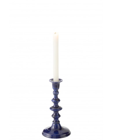 Candle Holder Nag Aluminium Blue Jolipa