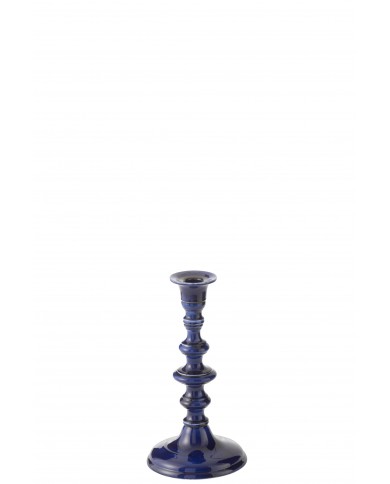Candle Holder Nag Aluminium Blue Jolipa
