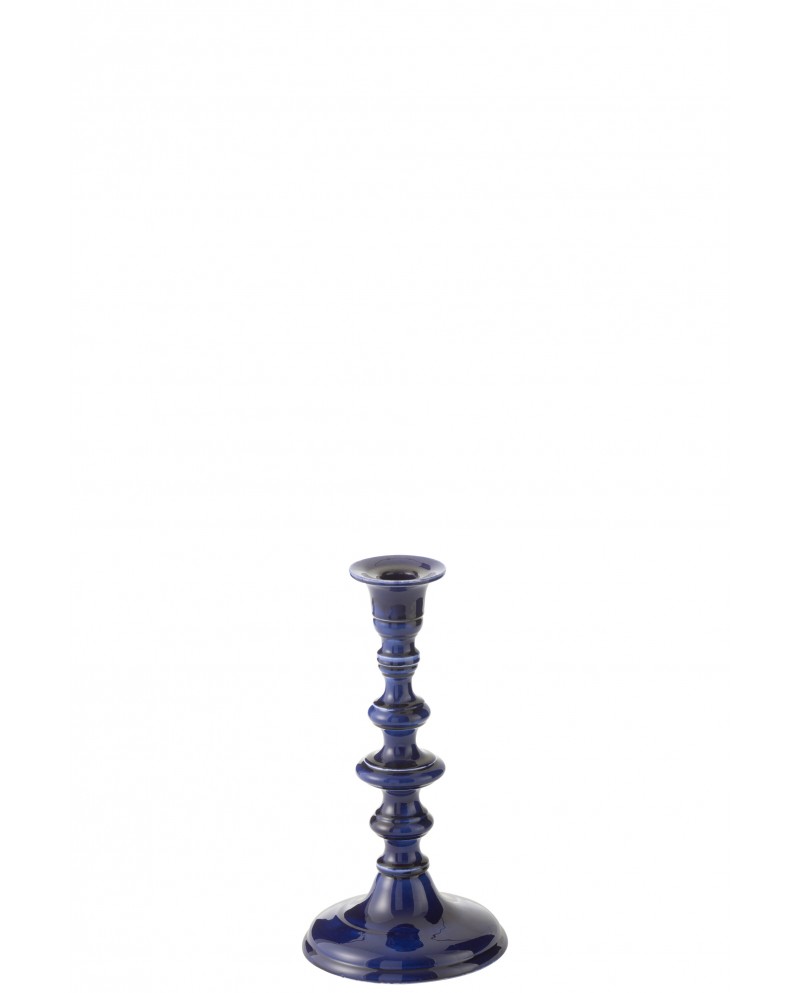 Candle Holder Nag Aluminium Blue Jolipa