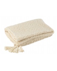 Plaid Tassels Cotton Cream Jolipa