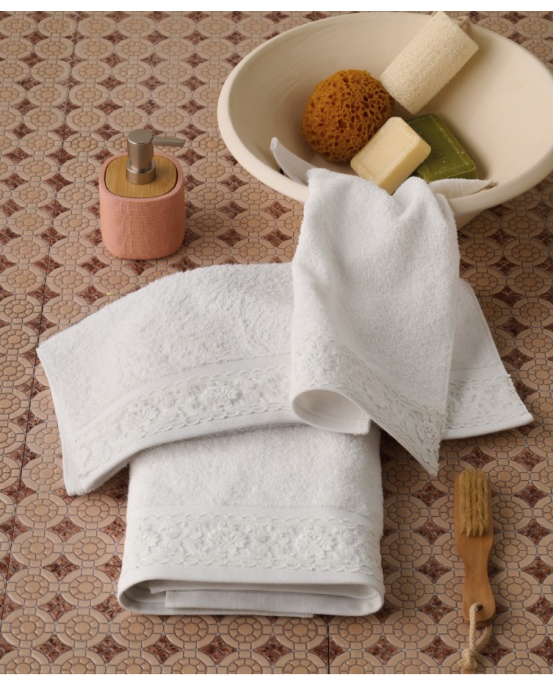 PAULINA  Πετσέτες προσώπου-σώματος-χεριών σετ 3 τμχ ΚΕΝΤΙΑ