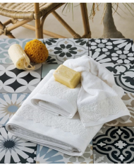 HERMIONE  Πετσέτες προσώπου-σώματος-χεριών σετ 3 τμχ ΚΕΝΤΙΑ