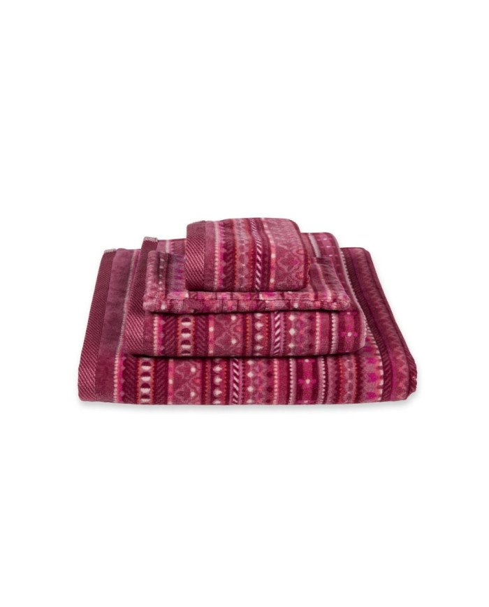 Πετσέτα σώματος Geometric Print Dark Pink PIP STUDIO