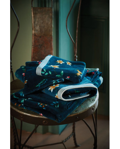 Πετσέτα προσώπου Les Fleurs Dark Blue PIP STUDIO