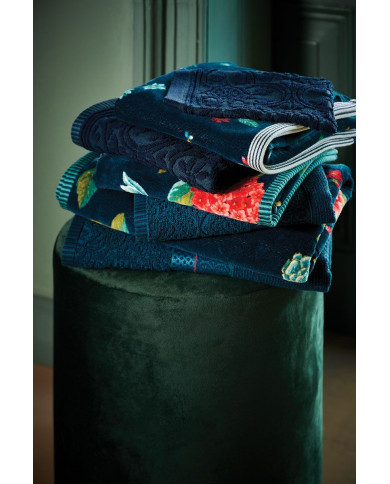 Πετσέτα προσώπου Les Fleurs Dark Blue PIP STUDIO