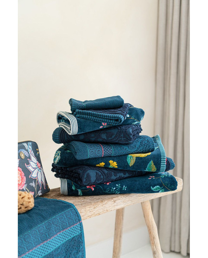 Πετσέτα χειρός Les Fleurs Dark Blue PIP STUDIO