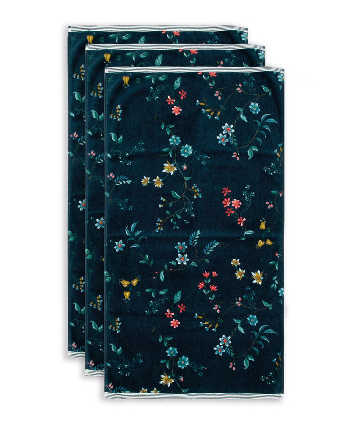 Πετσέτα χειρός Les Fleurs Dark Blue PIP STUDIO