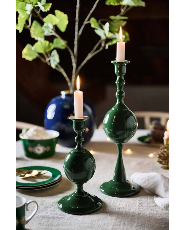 Candle Holder Metal Sphere Small Green 24cm PIP STUDIO