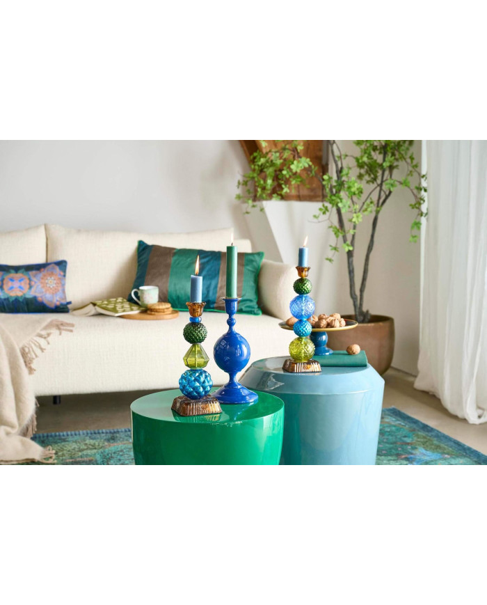 Candle Holder Metal Sphere Navy 24cm PIP STUDIO