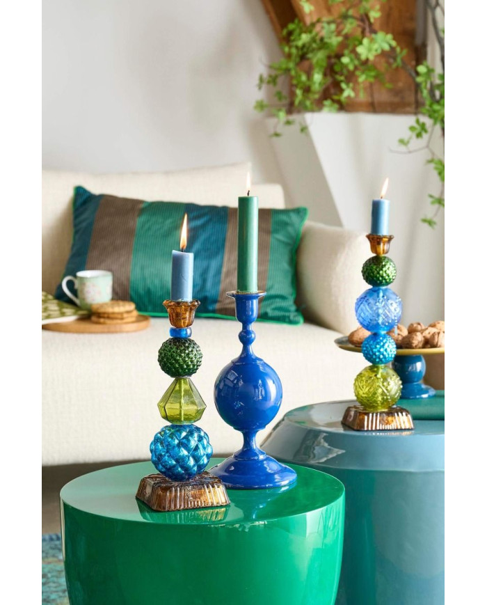 Candle Holder Metal Sphere Navy 24cm PIP STUDIO