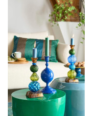 Candle Holder Metal Sphere Navy 24cm PIP STUDIO