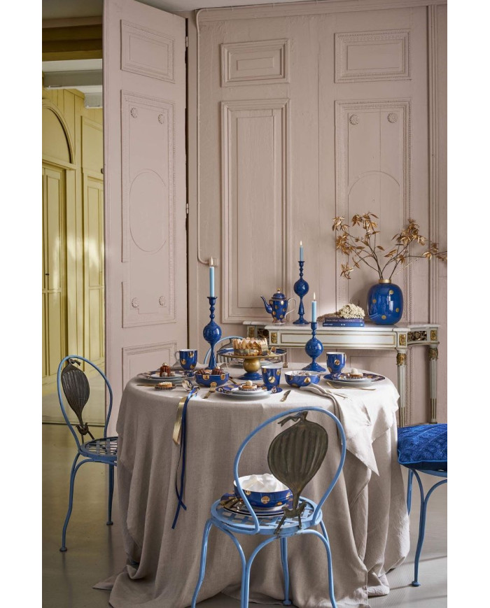 Candle Holder Metal Sphere Navy 24cm PIP STUDIO