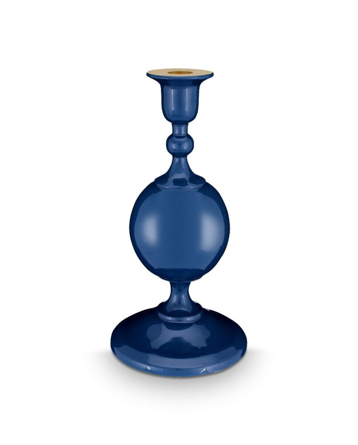 Candle Holder Metal Sphere Navy 24cm PIP STUDIO