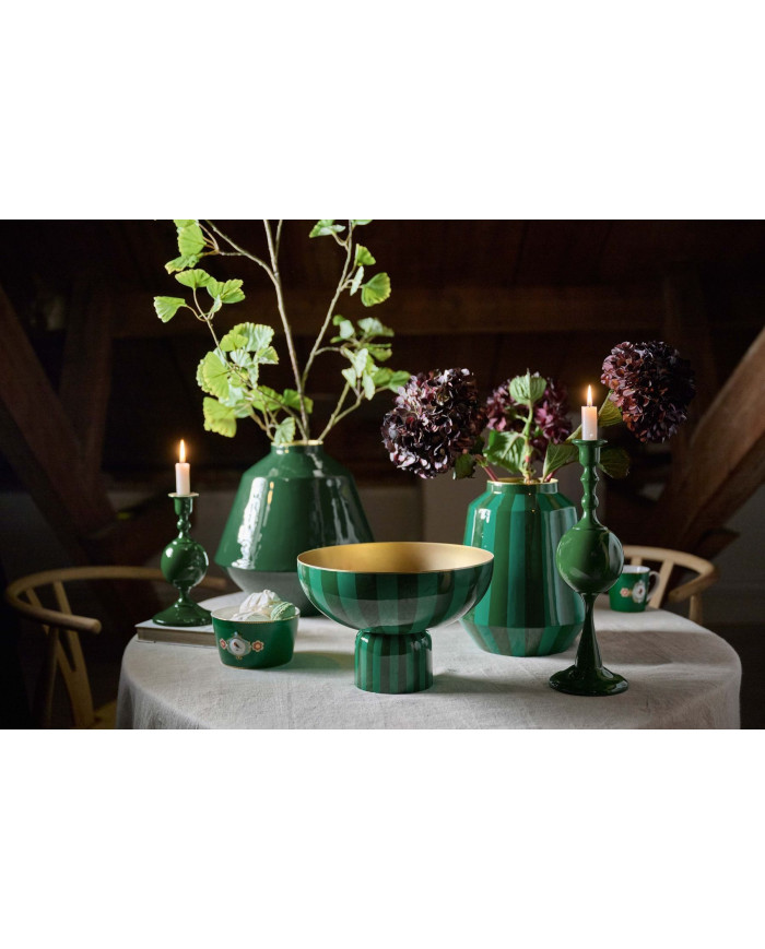 Candle Holder Metal Sphere Medium Green 37cm PIP STUDIO