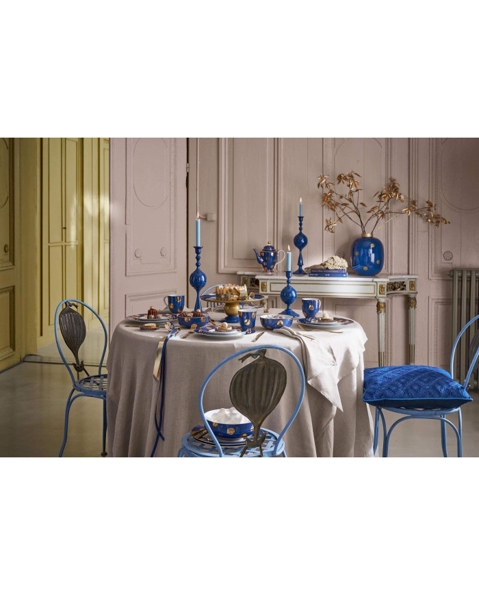 Candle Holder Metal Sphere Navy 37cm PIP STUDIO