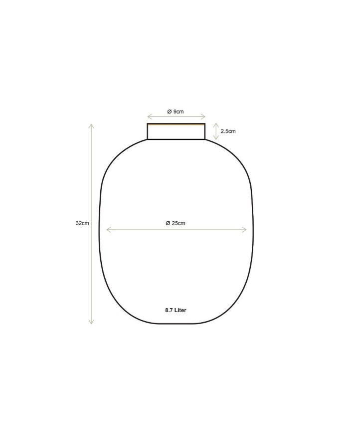 Vase Metal Dots Navy/Gold 32cm PIP STUDIO