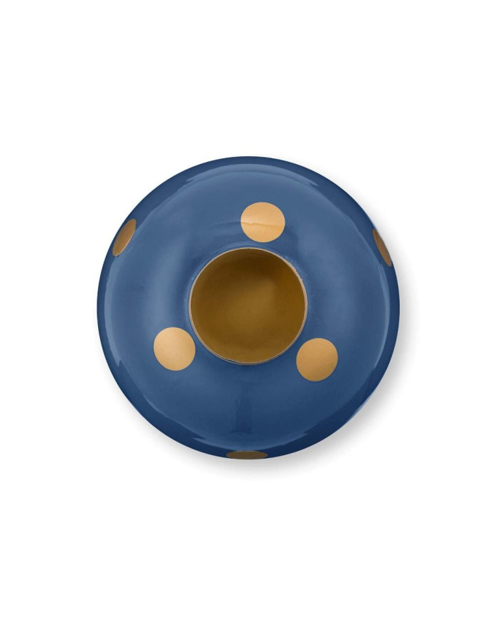 Vase Metal Dots Navy/Gold 32cm PIP STUDIO