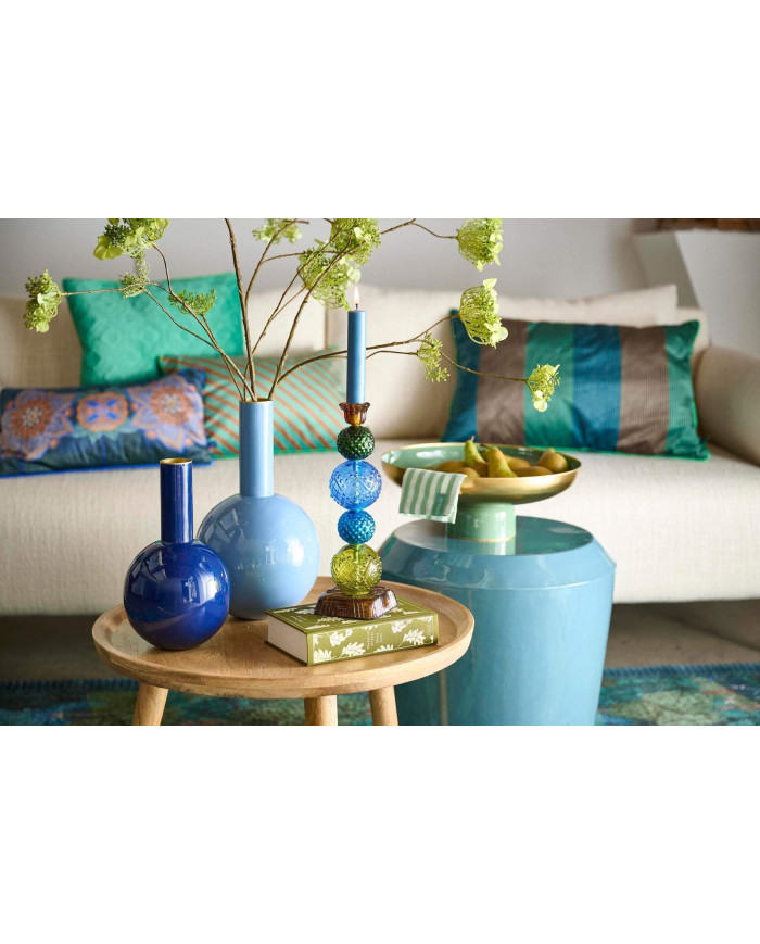 Vase Metal Light Blue 33cm PIP STUDIO