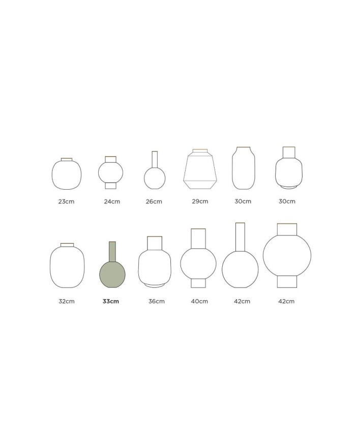 Vase Metal Light Blue 33cm PIP STUDIO