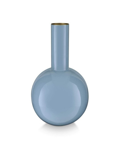 Vase Metal Light Blue 33cm PIP STUDIO