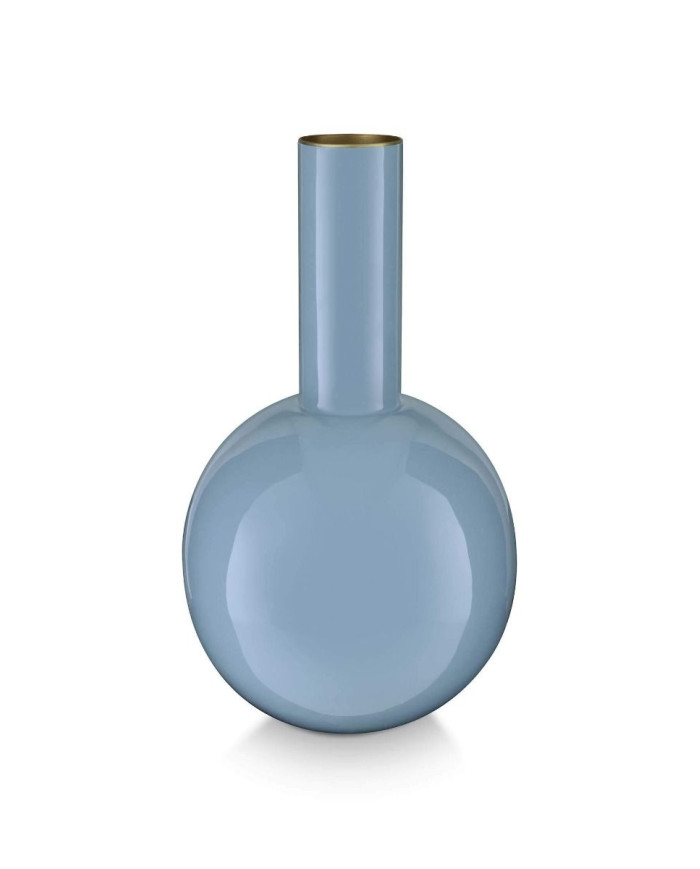 Vase Metal Light Blue 33cm PIP STUDIO