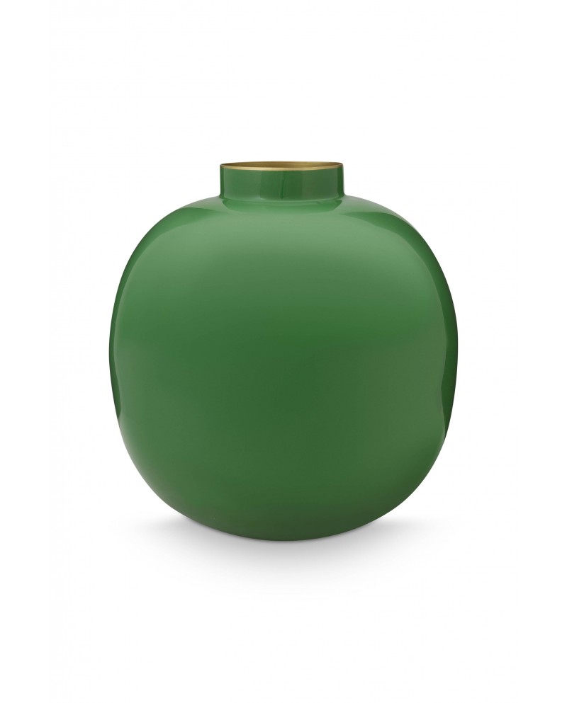 Metal Vase Green 23cm Pip Studio