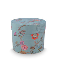 Box Round Blooming Tales Blue-Khaki set 3 Pip Studio