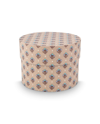 Box Round Blooming Tales Blue-Khaki set 3 Pip Studio