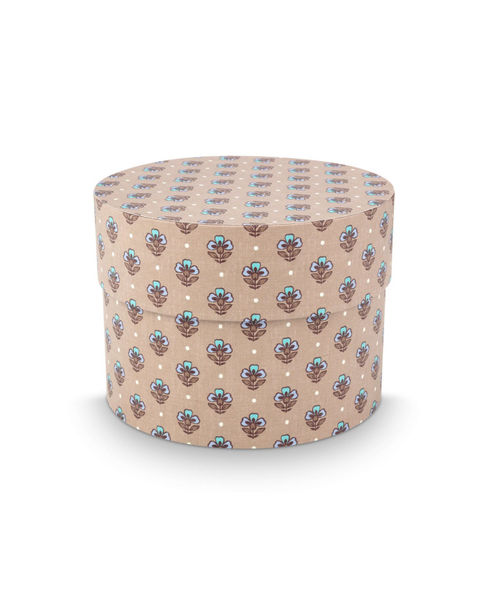Box Round Blooming Tales Blue-Khaki set 3 Pip Studio