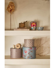 Box Round Blooming Tales Blue-Khaki set 3 Pip Studio
