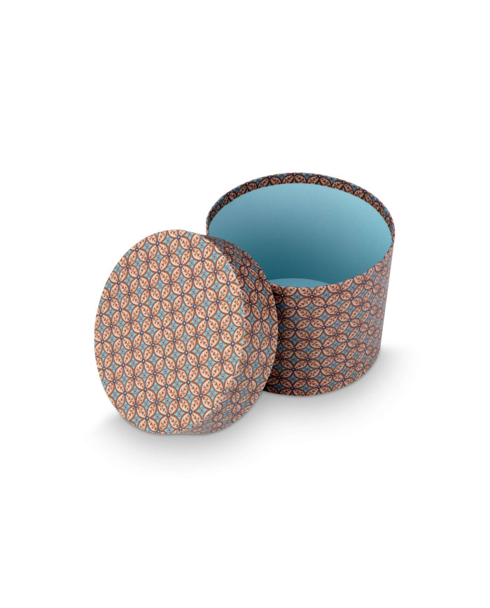 Box Round Blooming Tales Blue-Khaki set 3 Pip Studio