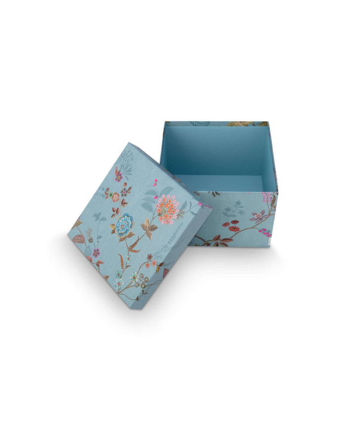 Box Square Blooming Tales Blue-Khaki set 2 Pip Studio