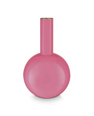 Vase Metal Medium Pink 33cm Pip Studio