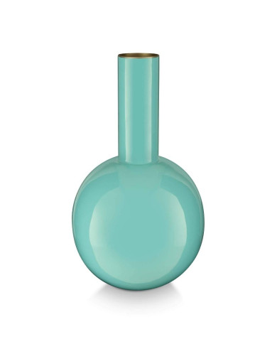 Vase Metal Small Bright Blue 26cm Pip Studio